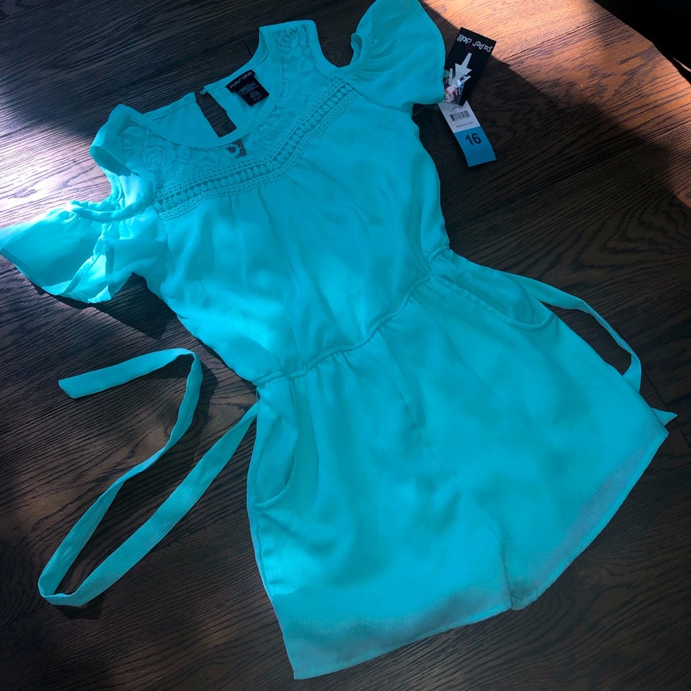 turquoise size 16 girls brand new romper